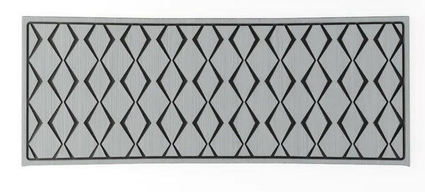 Epic E40FX EVA Foam Golf Cart Floor Mat REAR ONLY - Star Diamond / Titanium / Black